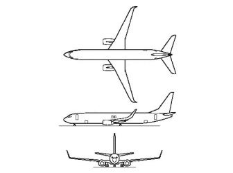 737-900ER 3-view