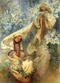 Madonna of the Lilies - Alphonse Marie Mucha