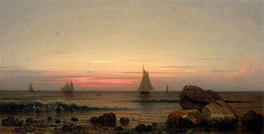 Sailing Off the Coast - Martin Johnson Heade