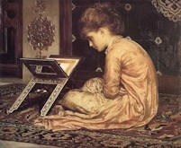 Study at a Reading Desk - Frederic Leighton