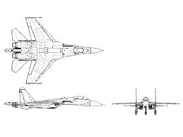 Su-27S 3-view