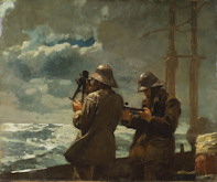 Taking Sights - Winslow Homer