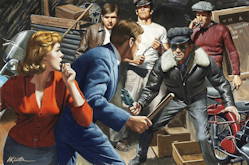 The Holdup - Mort Kunstler